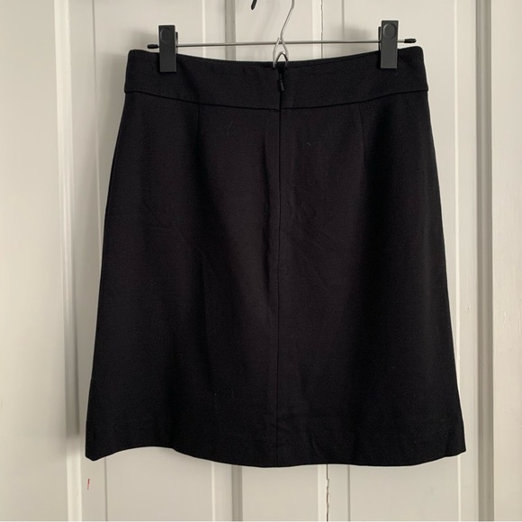 Nordstrom black ponte & faux leather skirt with vegan patch pockets by Halogen - Picture 7 of 14